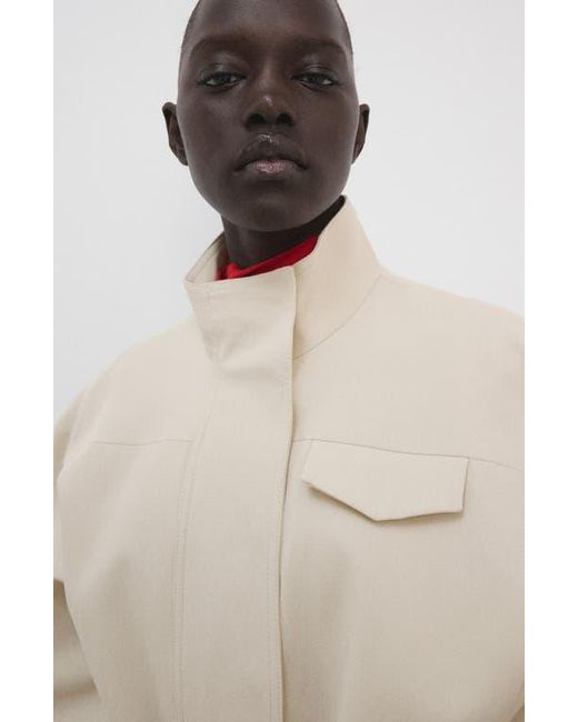 Mango Natural Belted Jacket
