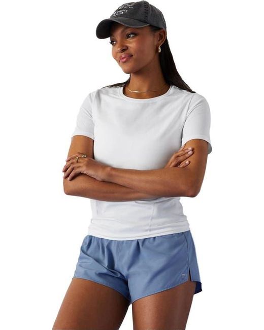 Fabletics Blue Feather Tech+ Short-Sleeve Top