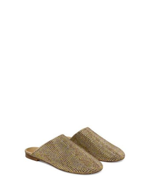 Stuart Weitzman Brown Talia Shine Mule