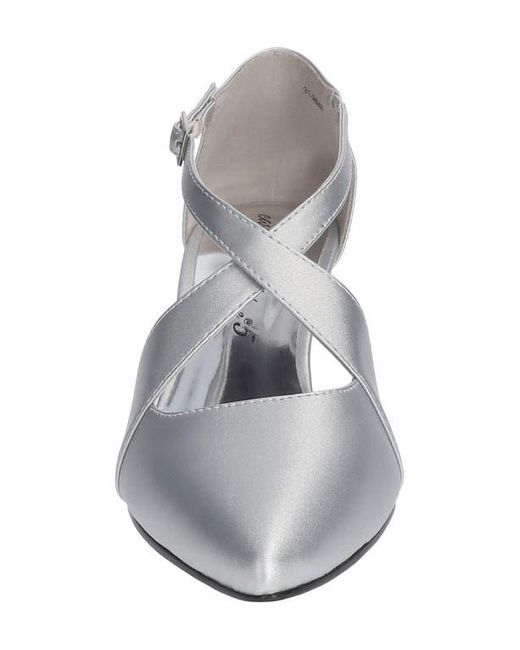 Easy Street White Elegance Pointed Toe Pump
