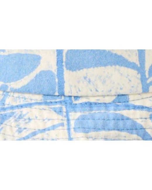 Rip Curl Blue Floral Print Bucket Hat