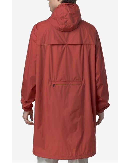 K-Way Red Le Vrai 4.0 Eiffel East Water Repellent Raincoat