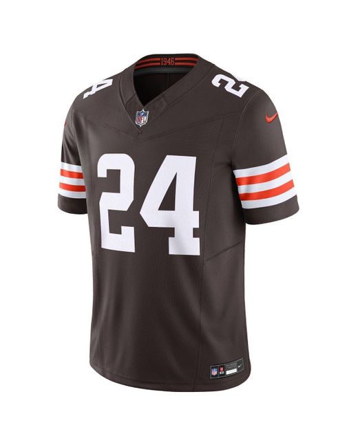 Nike Men's Nike Nick Chubb White Cleveland Browns 1946 Collection Alternate  Vapor Limited Jersey