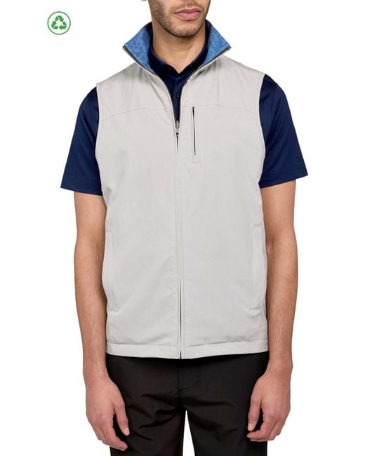 Con.struct Blue Camo Print Performance Reversible Vest for men