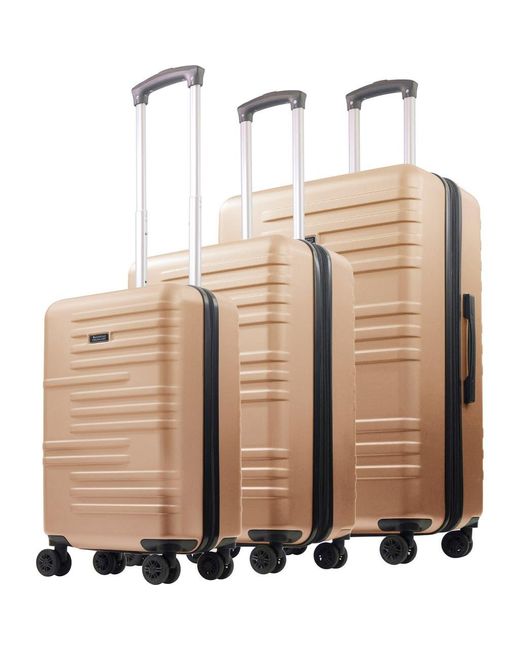 American Dreamliner Natural 3-Piece Hardside Luggage Set 22.5, 26.5, 30
