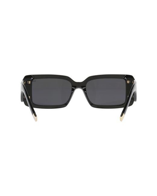 Tiffany & Co Black 62Mm Oversize Rectangular Sunglasses