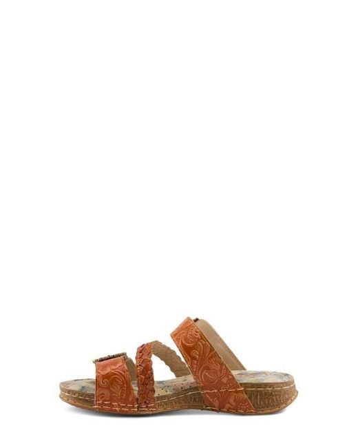 Spring Step Women's Brown Astra Slide Sandal