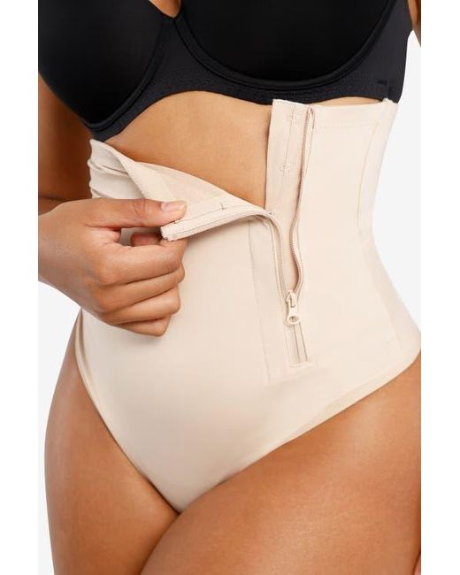 Shapellx Black Side Zip Shaping Panty