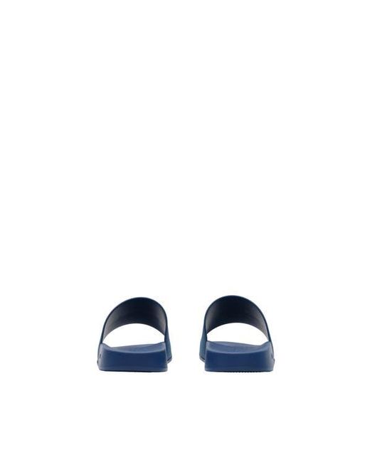 Burberry Blue Logo Slides for men