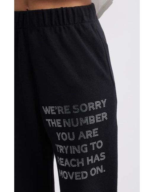 Boys Lie Black 1-800 Mac Embellished Slim Cotton Graphic Joggers
