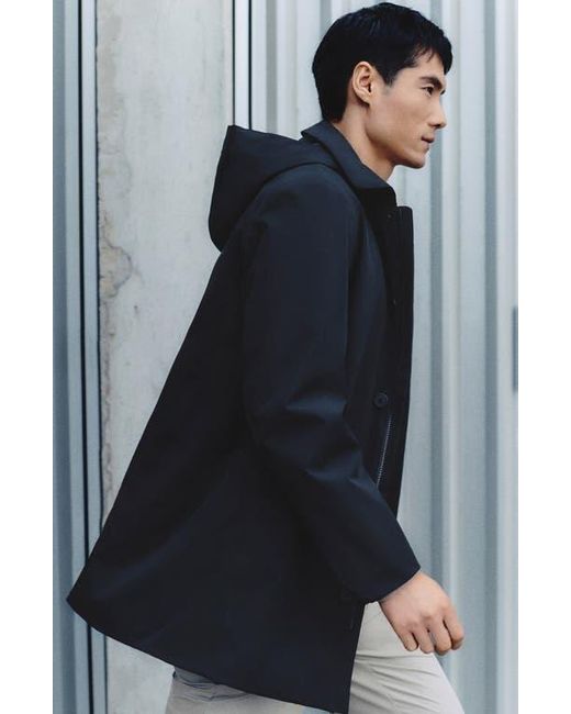 Mango Black Packable Parka for men