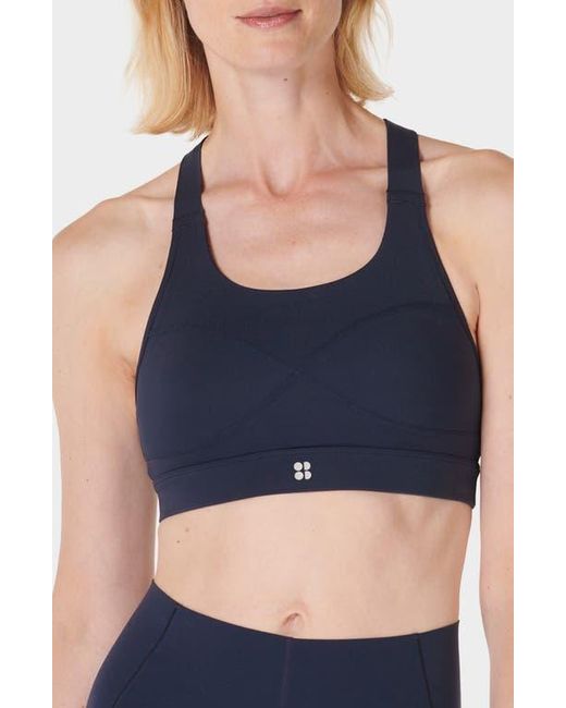 Sweaty Betty Blue Power Medium Impact Sports Bra