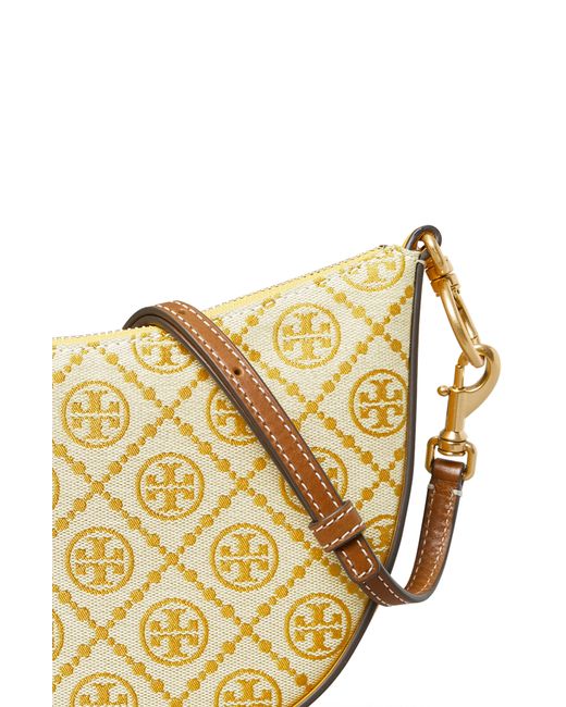 NEW Tory Burch Goldfinch T Monogram Jacquard Mini Bucket Bag $398