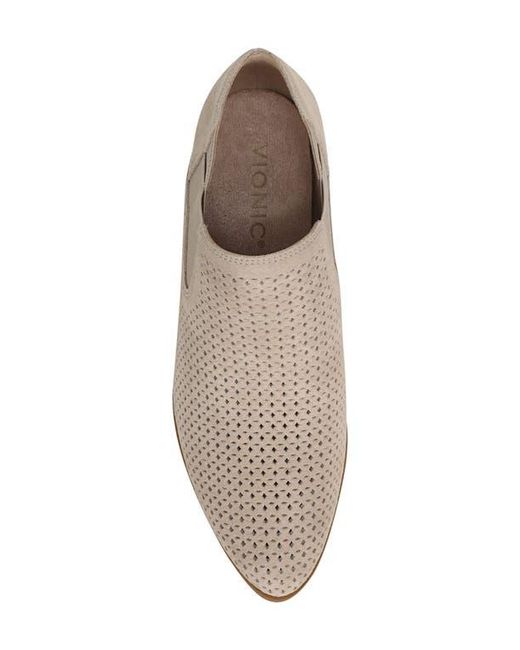Vionic Brown Bethany Perforated Bootie