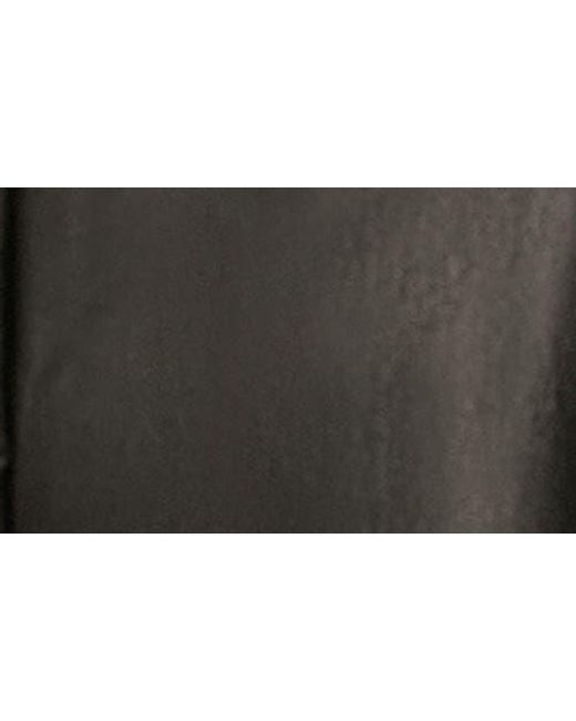 Donna Karan Black Faux Leather Straight Leg Pants