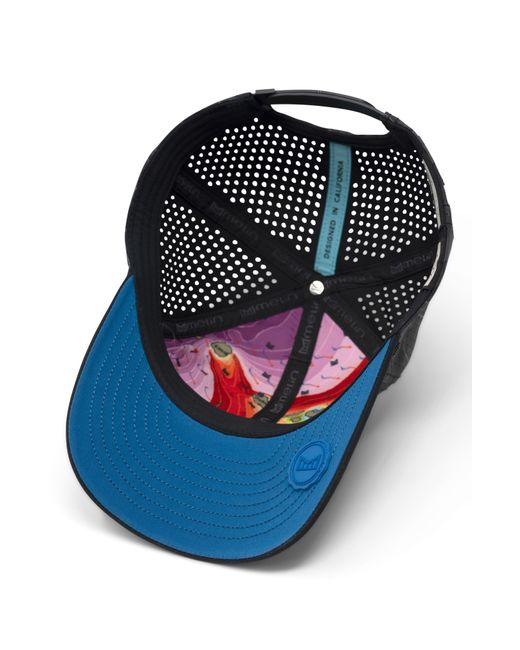 Melin Gray The Shore Hydro Performance Snapback Hat for men