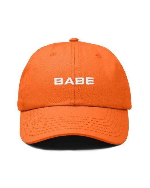 Alix Orange Babe Embroidered Cap