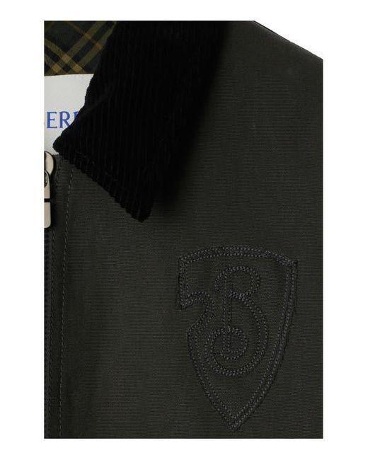 Burberry Black Cotton Jacket for men