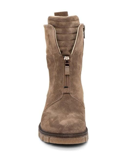 Ara Brown Deon Zip Combat Boot