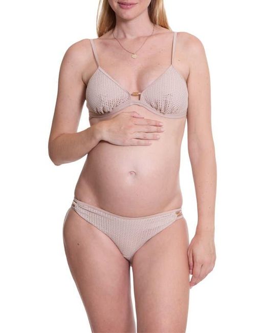 Cache Coeur Pink Milos Triangle Maternity Bikini