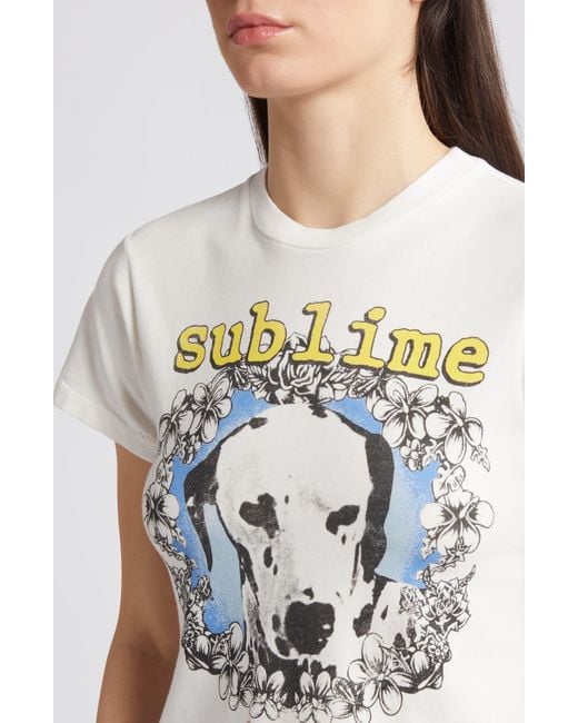 Daydreamer Blue Sublime Organic Cotton Graphic T-shirt