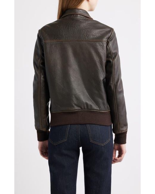 Schott Nyc Black Leather Flight Jacket