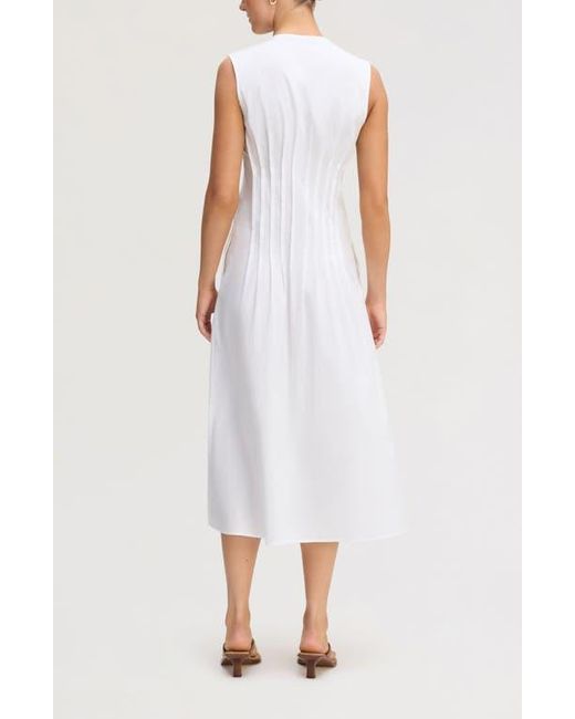 sam edelman sleeveless pleated midi dress SAM EDELMAN WOMENS PLEATED DRESS SPAGHETTI STRAPS TIE WAIST MIDI BLACK SZ MEDIUM