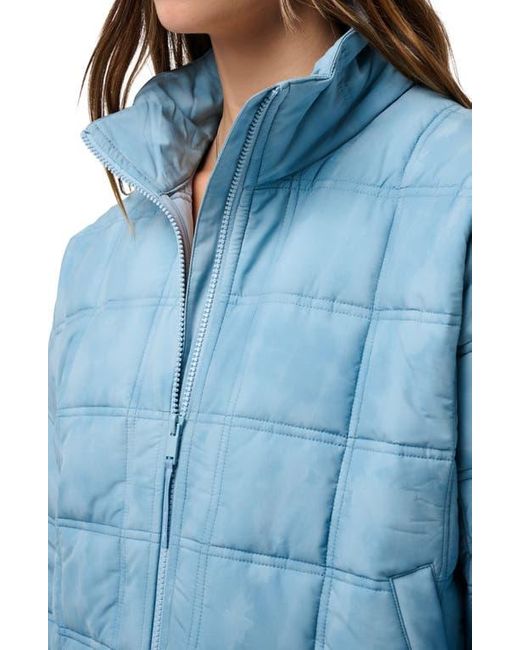 Travis Mathew Blue City Edge Quilted Jacket