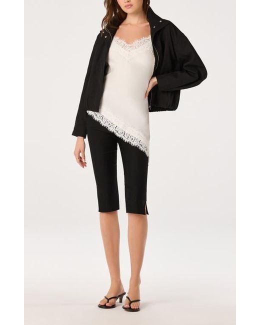 Astr Black Collins Bomber Jacket