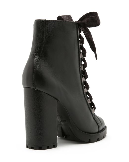 schutz women's zara high block heel booties 5 black