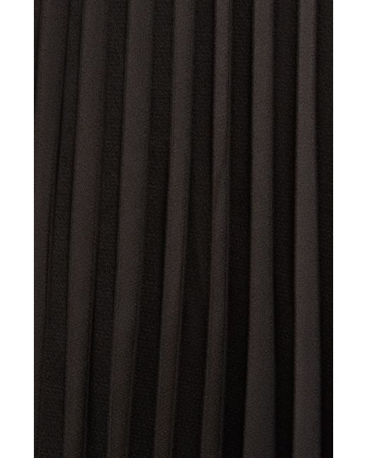 Sam Edelman Black Sleeveless Satin Midi Dress