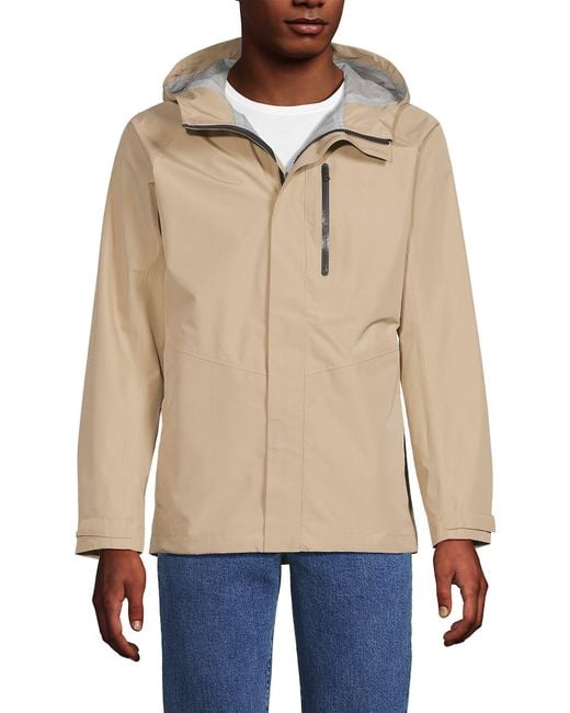 Lands' End Natural Waterproof Rain Jacket for men