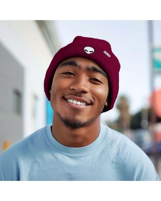 Alix Purple Alien Beanie for men