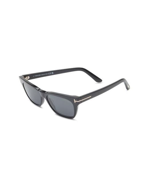 Tom Ford Black Penn 53Mm Rectangular Sunglasses