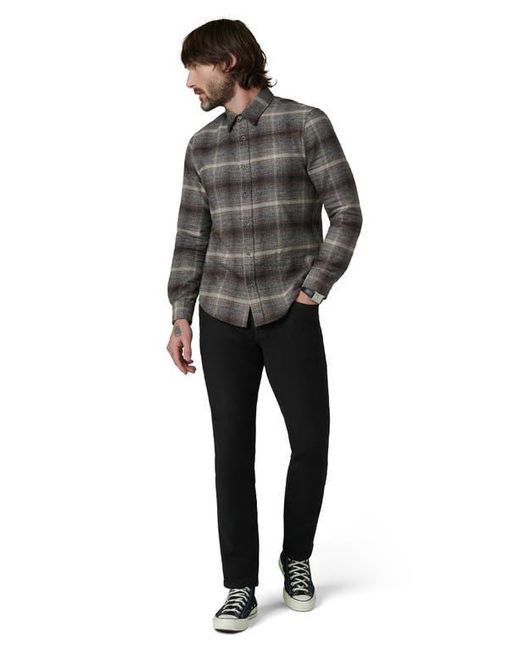 Joe's Jeans Black Oliver Plaid Flannel Button-Up Shirt for men