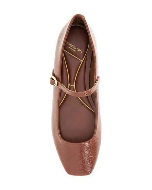 Kenneth Cole Brown Jasper Mary Jane Flat