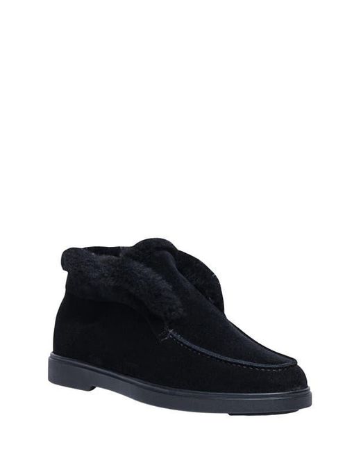 Santoni Black Suede Desert Boot