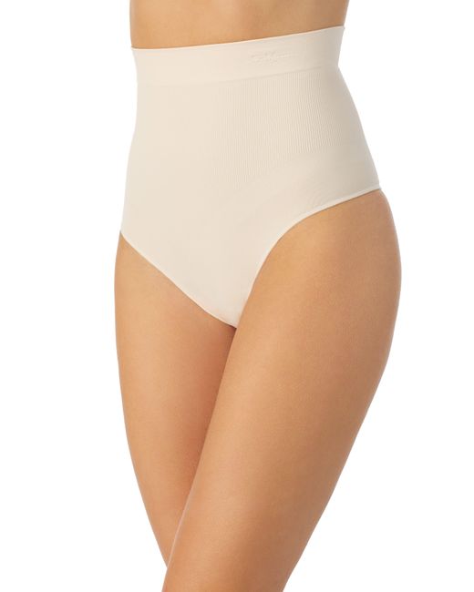 Le Mystere White Seamless Comfort High Waist Thong