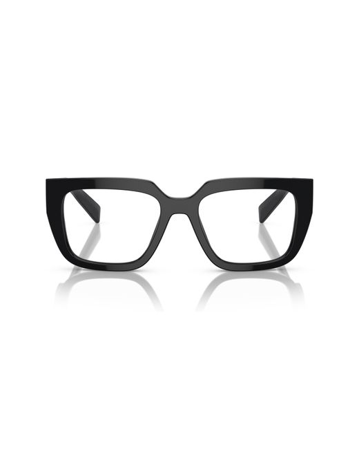 Prada Black 52Mm Square Optical Glasses