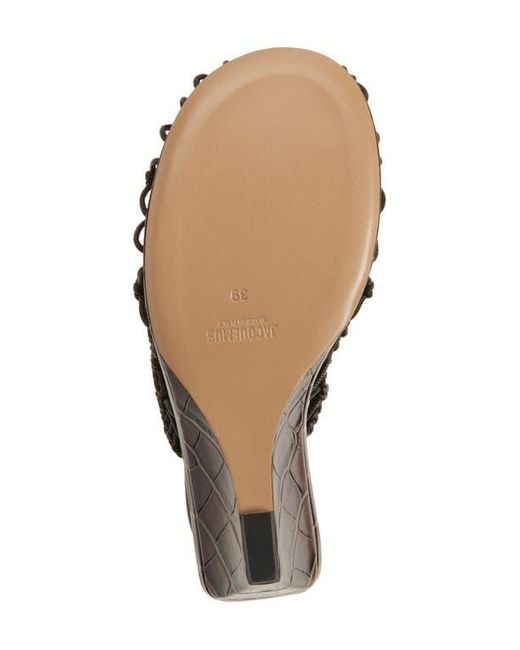 Jacquemus White Doubles Tresses Stacked Wedge Sandal