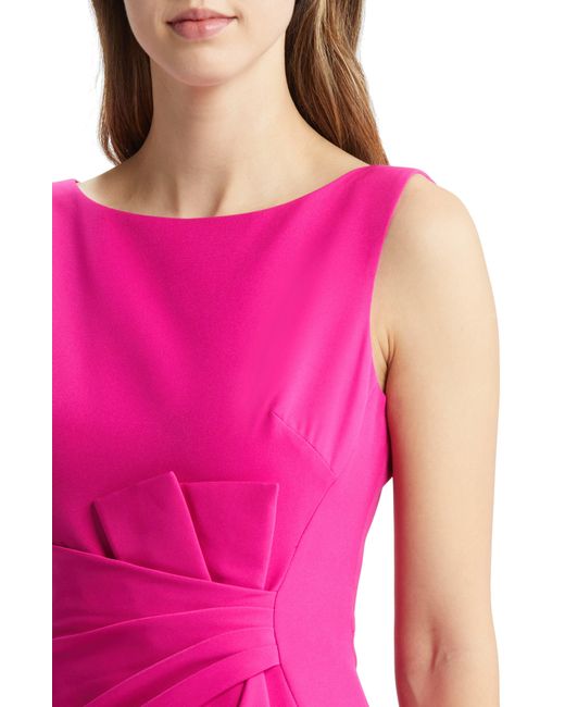 Eliza J Pink Ruffle Front Gown