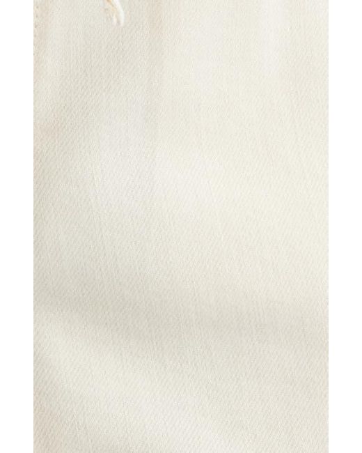 Rag & Bone Natural Nolan Drawstring Denim Shorts