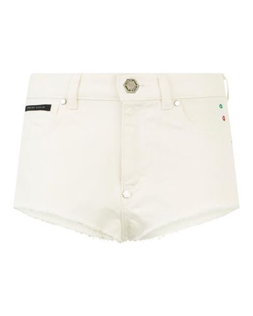Philipp Plein Natural Hot Pants Basic