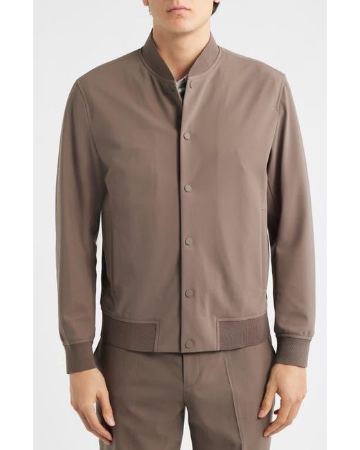 Theory Brown Murphy Precision Bomber Jacket for men