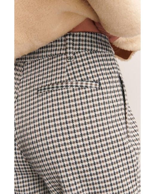 Next Gray Houndstooth Check Bootcut Pants