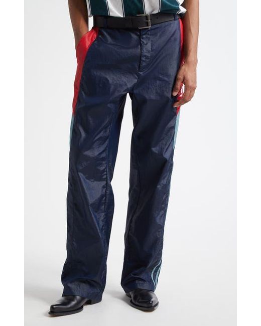 Martine Rose Blue Nylon Track Pants for men