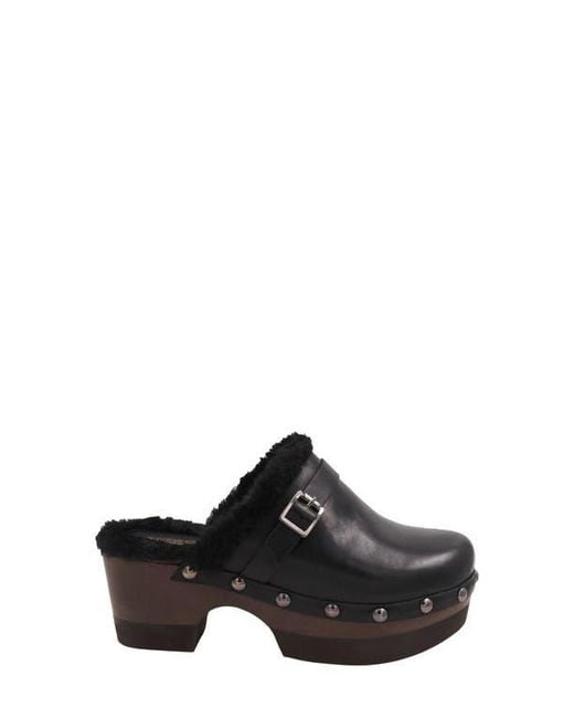 Andre Assous Black Orla Platform Clog