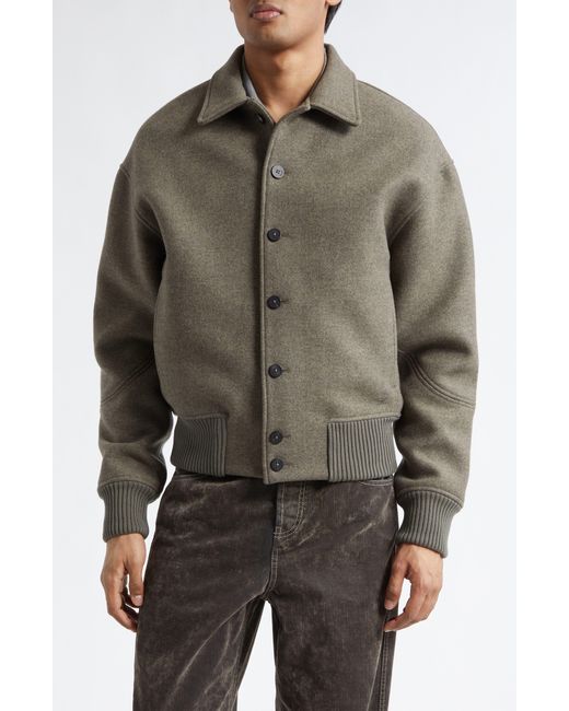 Jacquemus Green Le Feltro Bomber Jacket for men