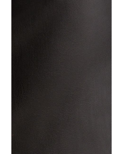 Vero Moda Black High Waist Faux Leather Miniskirt