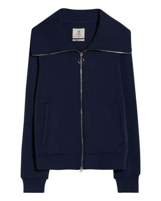 Mpg Blue Dreamweave Oversize Zip Jacket